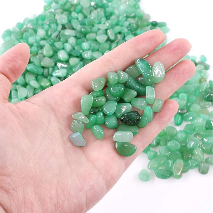 WAYBER Decorative Rock Stones, 2 Lbs/920g Irregular Green Crystal Pebbles - Image 7