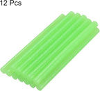 uxcell Mini Hot Glue Sticks for Glue Gun 7mm x 100mm Glitter Light Green 12pcs - Image 3