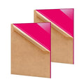 2 Pack 12'' x 16'' Opaque Pink Acrylic Sheet, 3mm Thick Acrylic Plastic Sheets by Unknown