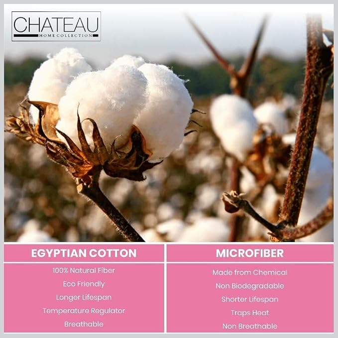 100% Egyptian Cotton Sheets California King Size, 800TC Breathable Bed Sheet Set - Image 6