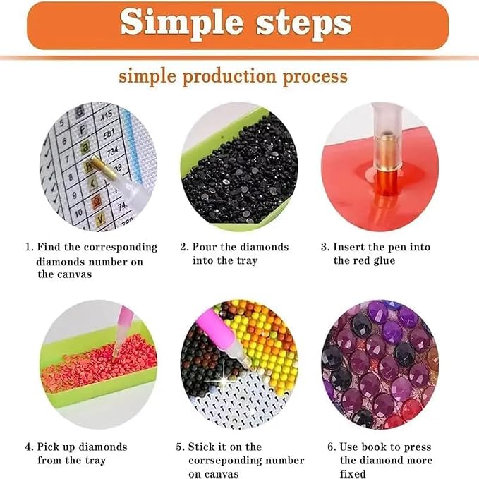 EIBEILI Diamond Painting Kits for Adults DIY 5D Diamond Art Paint - Image 7
