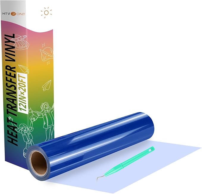 HTVRONT Heat Transfer Vinyl Royal Blue HTV Rolls, Heat Transfer Vinyl by HTVRONT