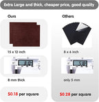 8 MM Thick Felt Furniture Pads, 15’’ x 12’’ Brown Felt Pads - Image 4