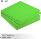 MECCANIXITY EVA Foam Sheets Green 9.8 Inch x 9.8 Inch 10mm Thick Crafts Foam - Image 3