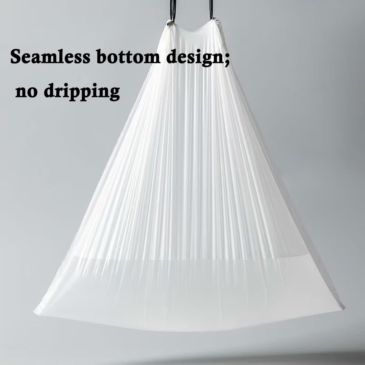 Ultra thick heavy duty Plastic 16 gallon no tear open drawstring trash bags white ‎lavender scent Plastic garbage bags for household kitchen bedroom bathroom living room office restaurant