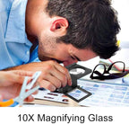 Three- Folding Magnifier with Scale 10X Magnifiation Optical Lens 28mm Three - Image 6