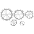 Geyee 5 Pcs Circle Ruler Quilting Template Set Circle Templates - Image 8