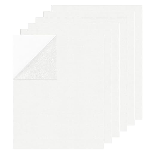 6PCS Large Self Adhesive Felt Sheet, 13.4"x10.8", 2mm Thick Stiff Felt Fabric by Samiusy