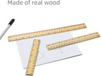 3 Pack Wooden Ruler Wood Ruler Measuring Tool | Wood Ruler - Image 9