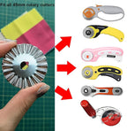 45mm Pinking Rotary Cutter Blades, Wavy Replacement Blade, Rotary Blades Refill - Image 6
