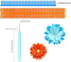 FAZHBARY Quilling Paper Flowers Kit Colorful 6 Set Petal Paper Quilling Strips - Image 2