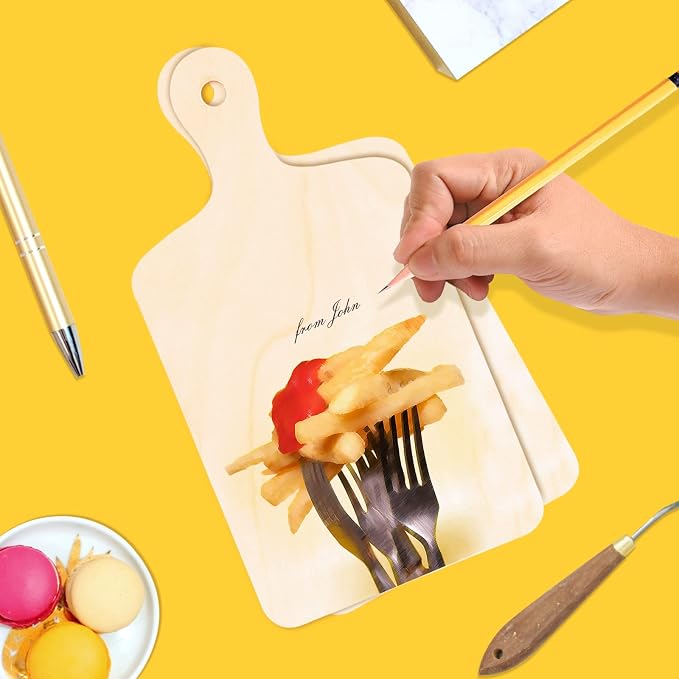 Oomcu 12 PCS Wooden Mini Cutting Board - Image 6