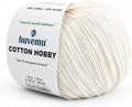 Cotton Hobby Yarn for Amigurumi Crochet & Knitting | 1.76 oz / 180 yds by buvemu
