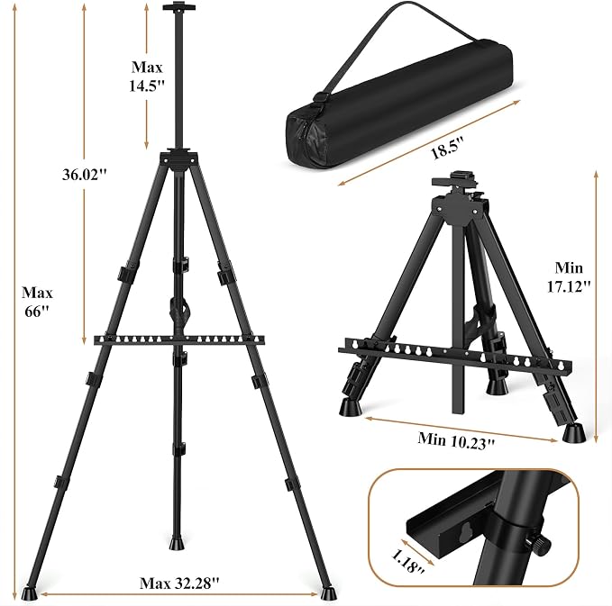 Art Painting Tripod Easel Stands - Image 3