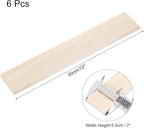 MECCANIXITY 6pcs Wood Sticks, 3/8"x 2.2" x 12" Rectangle Wooden Cube Wood - Image 2