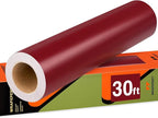 WRAPXPERT Maroon Permanent Vinyl, Satin Burgundy Adhesive Vinyl Roll by WRAPXPERT