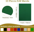 12 Pcs Felt Sheets, 7x11 Inch Stiff Felt - Image 2