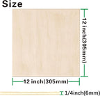 12 Pack Basswood Sheets 1/4 inch, 6mm Basswood - Image 2