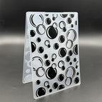 3D Plastic Embossing Folder Template Bubbles Texture A6 Size - Image 5