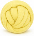 3.53oz Wool Roving: Needle Felting Wool White Roving Wool Felting Supplies Pure by Gipony