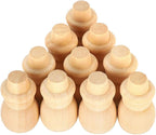 30PCS Wooden Embellishments, Wooden Cutouts Wood Ornaments Unfinished Wood - Image 8