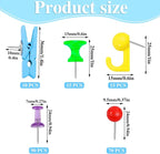 BESARME 200 Pcs Push Pins for Bulletin Board, Thumb Tacks for Cork Board | - Image 2