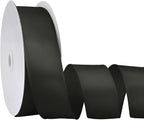 Black 1.5 Inch Continuous 25 Yards Satin Wired Ribbon by Simplegoal