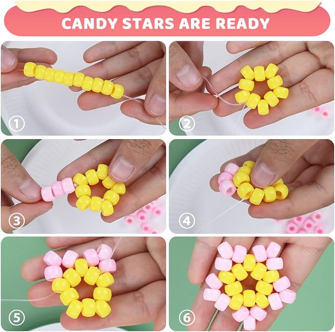 Iooleem Pony Beads, Beads for Jewelry Making, Beading Supplies, Arts & Crafts - Image 5
