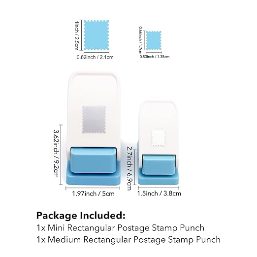 BAOFALI 2Pcs/Set Stamp Punch, Stamp Puncher, 0.6 x 0.5 inch, 1 x 0.8 Inch - Image 2