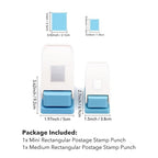 BAOFALI 2Pcs/Set Stamp Punch, Stamp Puncher, 0.6 x 0.5 inch, 1 x 0.8 Inch - Image 2
