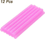 uxcell Mini Hot Glue Sticks for Glue Gun 7mm x 100mm Glitter Light Pink 12pcs - Image 3