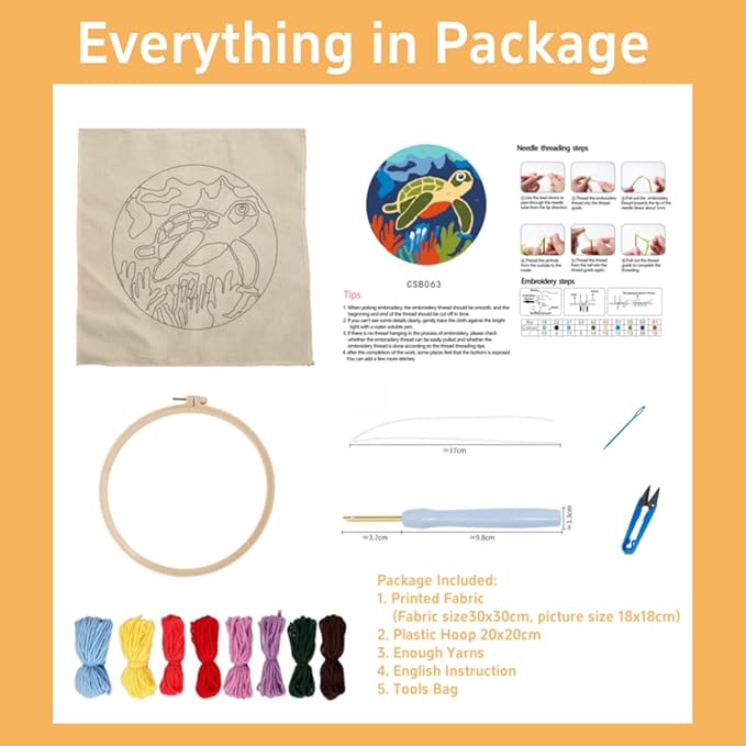 DIY Punch Needle Kits Sunflowers Easy - Image 2