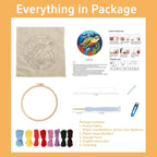 Punch Needle Kits for Beginners Red Mushroom 20x20cm | Easy for Beginners - Image 2