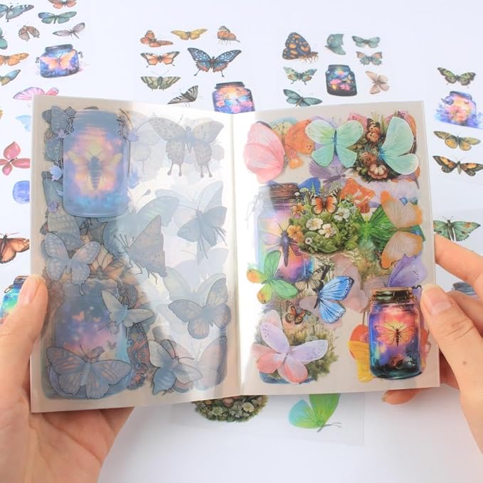 Transparent Butterflies Fairy Sticker Book - Image 5