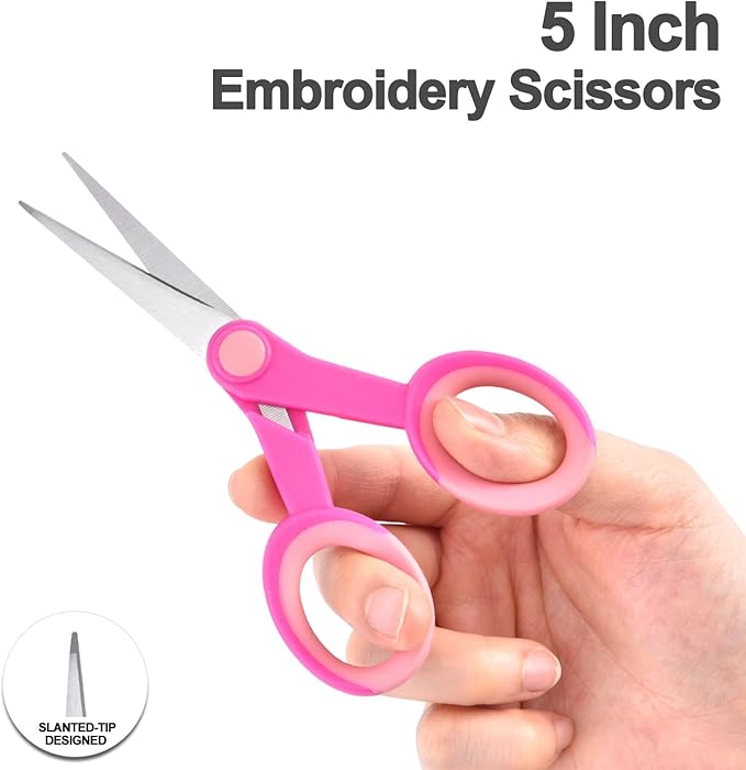 Zicolu Premium Sewing Scissors Bundle: Heavy Duty Fabric, Detail Embroidery & - Image 6
