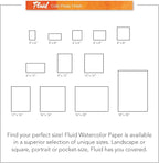 Fluid Watercolor Paper Block, 6 x 12 inches, 15 Sheets, 140 lb Cold Press Pad - Image 6