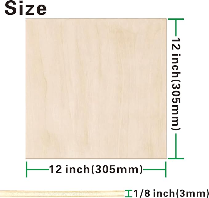 24 Pack Basswood Sheets 1/8 inch, 3mm Basswood - Image 2