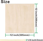 24 Pack Basswood Sheets 1/8 inch, 3mm Basswood - Image 2