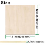 12 Pack Birch Plywood Sheets 1/8", 3mm Birch - Image 2