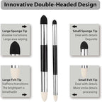 N NOROCME 10 PCS Blending Stumps, Sponge Pens and Sandpaper Pencil Sharpener | - Image 3