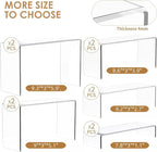 Anglelife 10 Pcs 2 Set 5 Size Large Acrylic Risers, Rectangular Clear Risers - Image 2