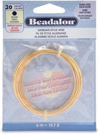 Beadalon German Style Wrapping Wire, 20 Gauge, 6 m / 19.7 ft by Beadalon