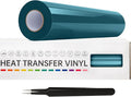 VinylRus Heat Transfer Vinyl-12” x 20ft Dark Green Iron on Vinyl Roll by VinylRus