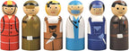 Peg Dolls Unfinished 2-3/8 inch DAD Pack of 30 Wooden Peg People - Image 4