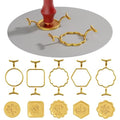 5PCS Metal Wax Seal Molds for 1 Inch Stamp, Rings Set by Sweetpassword