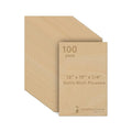 6 mm Baltic Birch Plywood 1/4 x 12 x 18 Inch, Box of 100 B/BB Grade Craft Wood by Woodpeckers