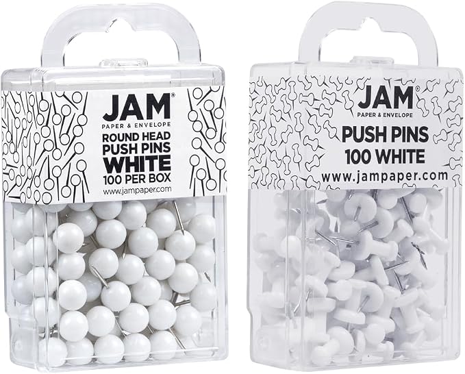 JAM PAPER Colorful Push Pins - Image 2