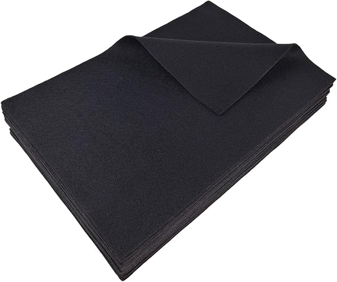 Jtnohx Color Felt, Soft Felt Sheets, 1.4mm Thick 8"x12" Handicraft Felt Fabrics by Jtnohx