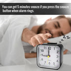 Lamisola Small Analog Travel Alarm Clock, Battery Operated Desk Table Shelf - Image 5