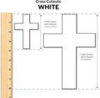 FreshCut Crafts 100 Pieces White Cross Cutouts - Image 3